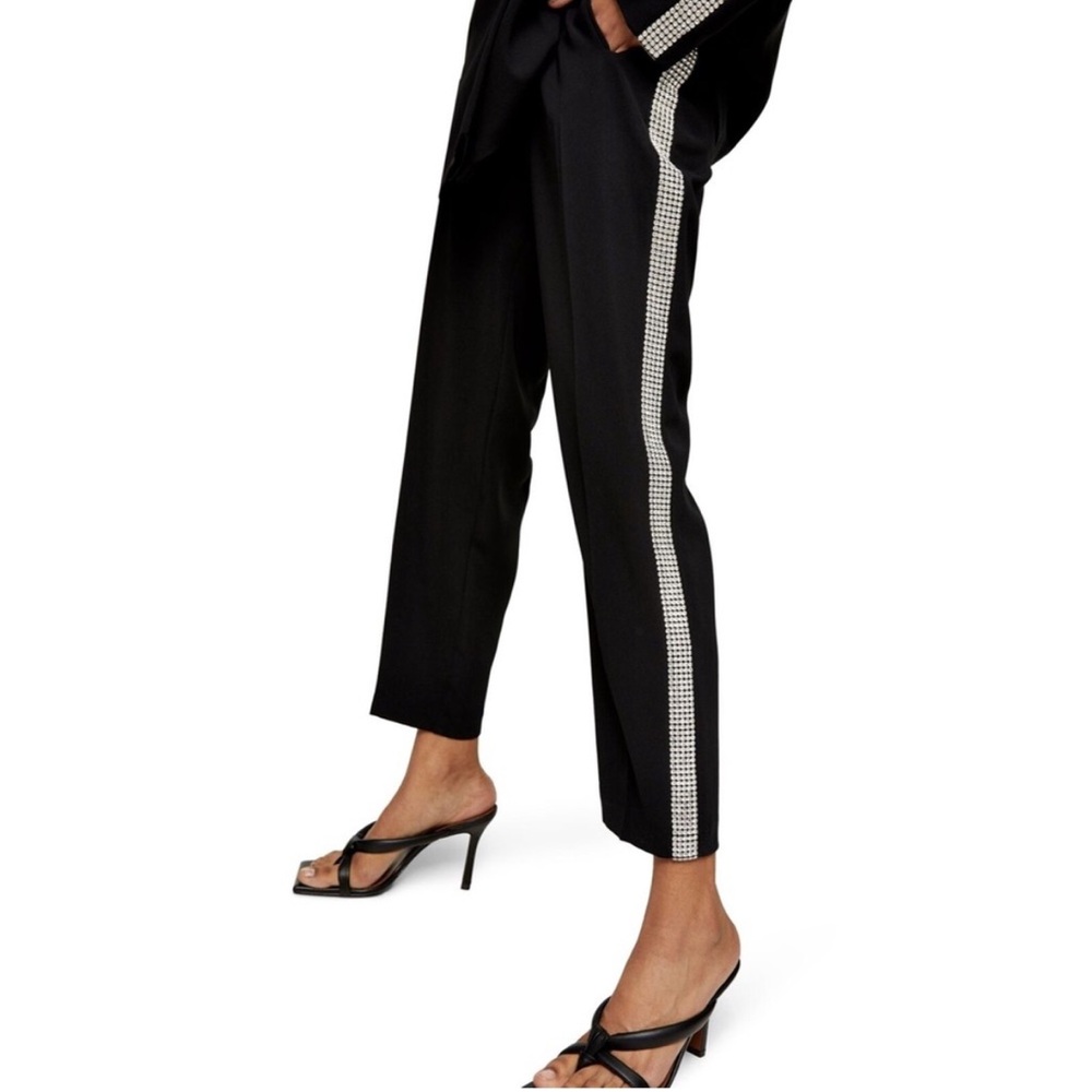Topshop Diamanté Rhinestone Trouser Pants